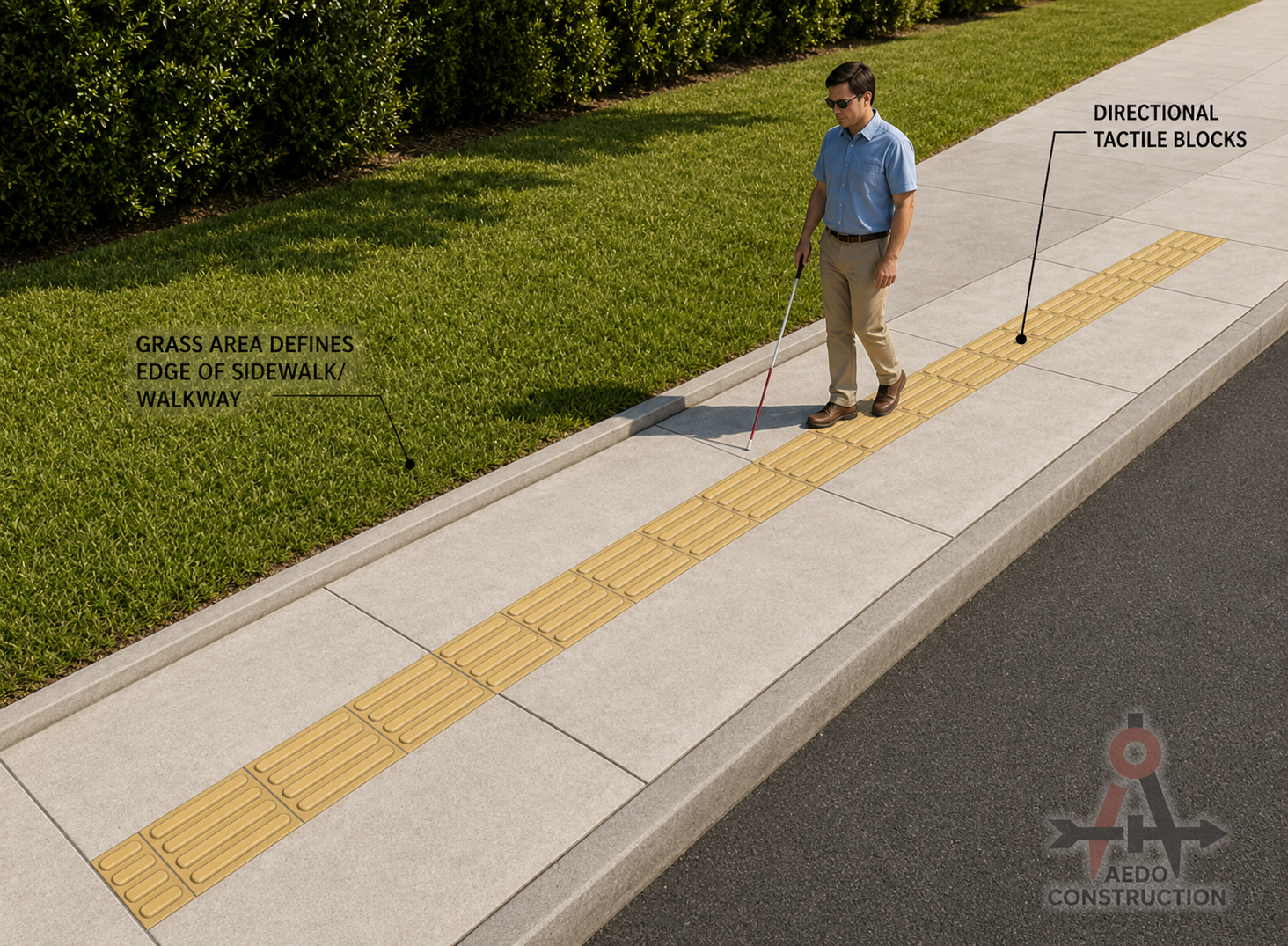 Tactile Blocks Grass Edge