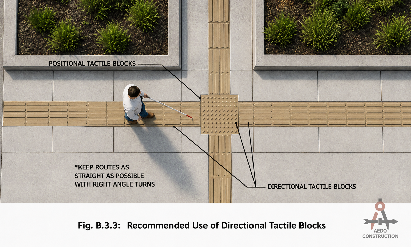 Recommended Use Directional Tactile