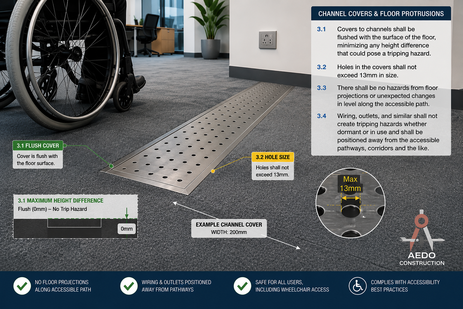 Channel Covers and Floor Protrusions