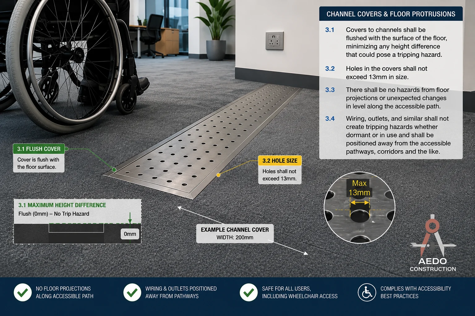Channel Covers and Floor Protrusions