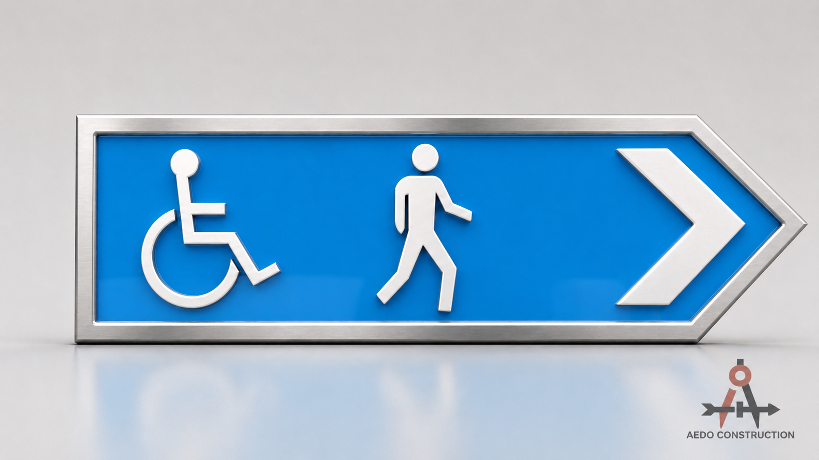 Directional Accessibility Sign