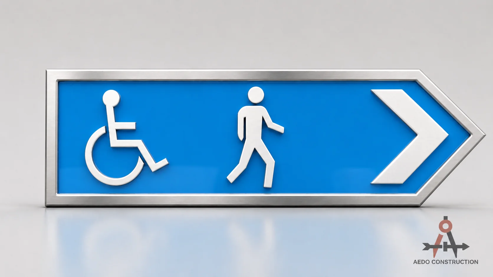 Directional Accessibility Sign